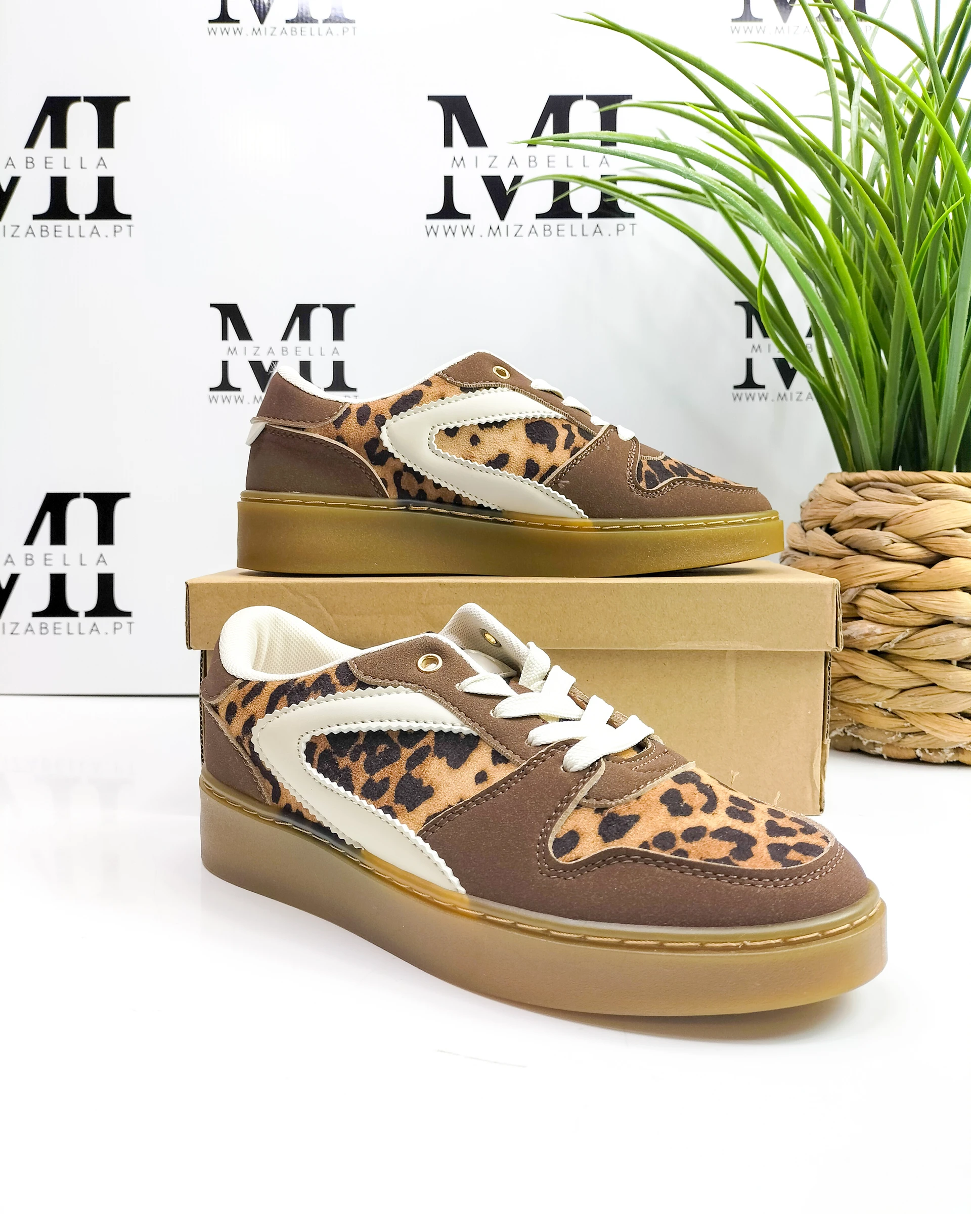 Tênis marrons com estampa animal tamanho 40 – photo 4